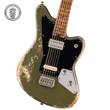 Load image into Gallery viewer, New Jackson Custom Shop Limited Edition Master Built Misha Mansoor Baritone Surfcaster Army Drab Green PREORDER
