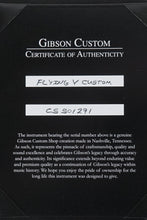 Load image into Gallery viewer, New Gibson Custom Shop Flying V Custom TRG Stinger Antique Silverburst Made 2 Measure #CS501291