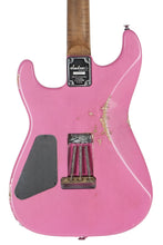 Load image into Gallery viewer, New Jackson Custom Shop Thunder Mod Brass Trem San Dimas Nitro Relic Pink With Black Bullseye TRG Exclusive