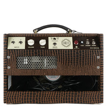 Load image into Gallery viewer, New Magnatone Starlite Combo Brown French Alligator Tolex / Gold Stripe Grill #7541