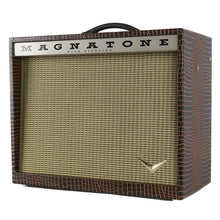 Load image into Gallery viewer, New Magnatone Kingston 12" Combo Brown French Alligator Tolex / Gold Stripe Grill #8965