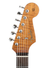 Load image into Gallery viewer, New Fender Custom Shop Dennis Galuszka Masterbuilt '59 Stratocaster Journeyman Relic Shell Pink AAAA Roasted Flame Neck + Brazilian Board