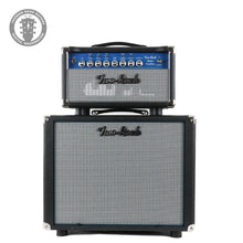 Load image into Gallery viewer, New Two Rock Studio Overdrive Head and 1x12 Pine Cabinet Black Bronco / Silver Blue Smoke Grill