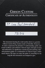 Load image into Gallery viewer, New Gibson Custom 1957 Les Paul Standard VOS Gecko Green Sparkle TRG Stinger Series #751316