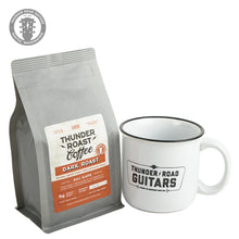 Load image into Gallery viewer, QED Thunder Roast Coffee 12oz Dark Roast w/ TRG Camp Fire Mug