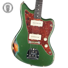 Load image into Gallery viewer, New Fender Masterbuilt Levi Perry Jazzmaster Relic Faded Aged Sherwood Green Over 3 Color Sunburst