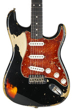 Load image into Gallery viewer, New Fender Custom Shop Levi Perry Masterbuilt 1960 Stratocaster Heavy Relic Black over 3 Color Sunburst