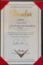 Load image into Gallery viewer, New Fender Custom Shop Dale Wilson Masterbuilt 1967 Telecaster Tangerine Paisley Relic
