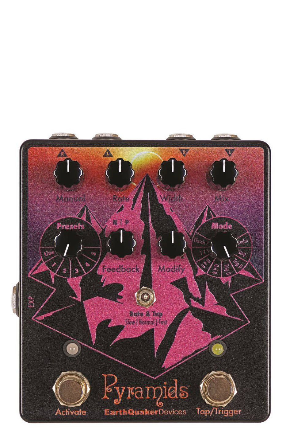 New Earthquaker Devices Pyramids Stereo Flanger Limited Edition Solar Eclipse