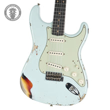 Load image into Gallery viewer, New Fender Custom Shop &#39;60 Stratocaster Heavy Relic Aged Sonic Blue over Three-Color Sunburst
