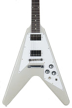 Load image into Gallery viewer, New Gibson Custom Shop 1967 Mahogany Flying V TRG Stinger Series Silver Sky Stop Bar VOS
