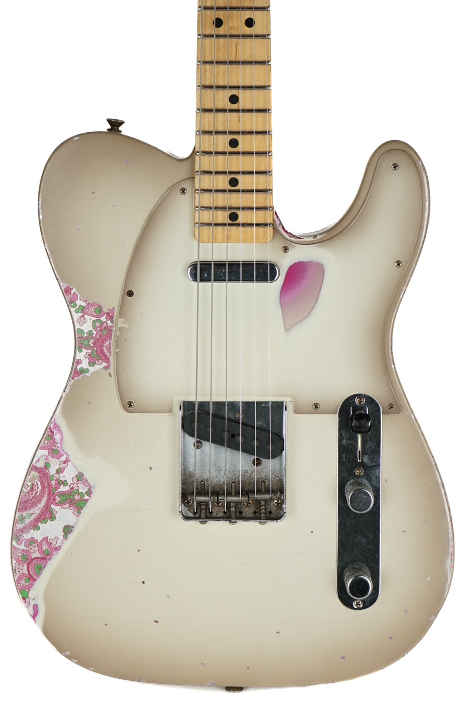 New Fender Custom Shop Austin Macnutt Masterbuilt '67 Telecaster Heavy Relic Antigua over Pink Paisley