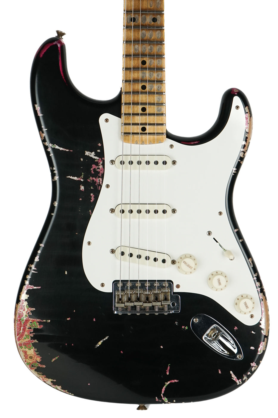 New Fender Custom Shop Heavy Relic Mischief Maker Aged Black Over Pink Paisley