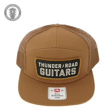 Load image into Gallery viewer, Thunder Road Guitars Snap Back Patch Trucker Hat Brown
