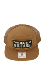 Load image into Gallery viewer, Thunder Road Guitars Snap Back Patch Trucker Hat Brown
