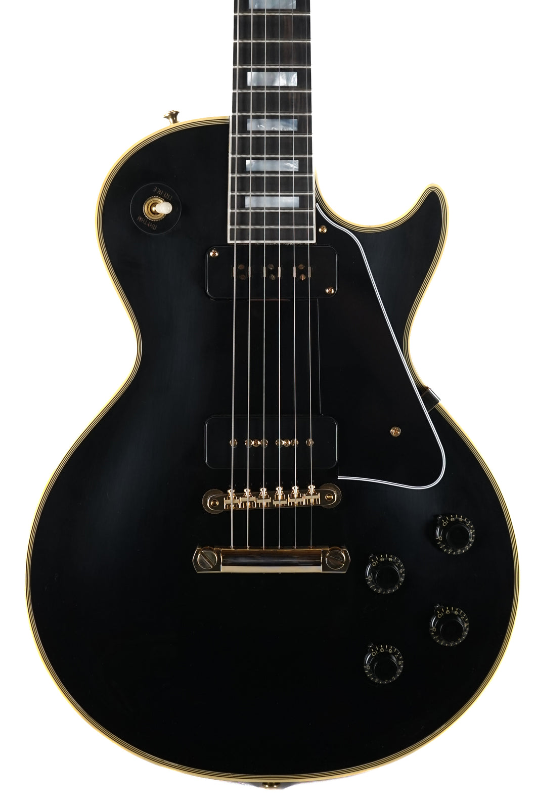 New Gibson Custom Shop 1954 Les Paul Custom Staple Pickup Reissue VOS Ebony # 44173