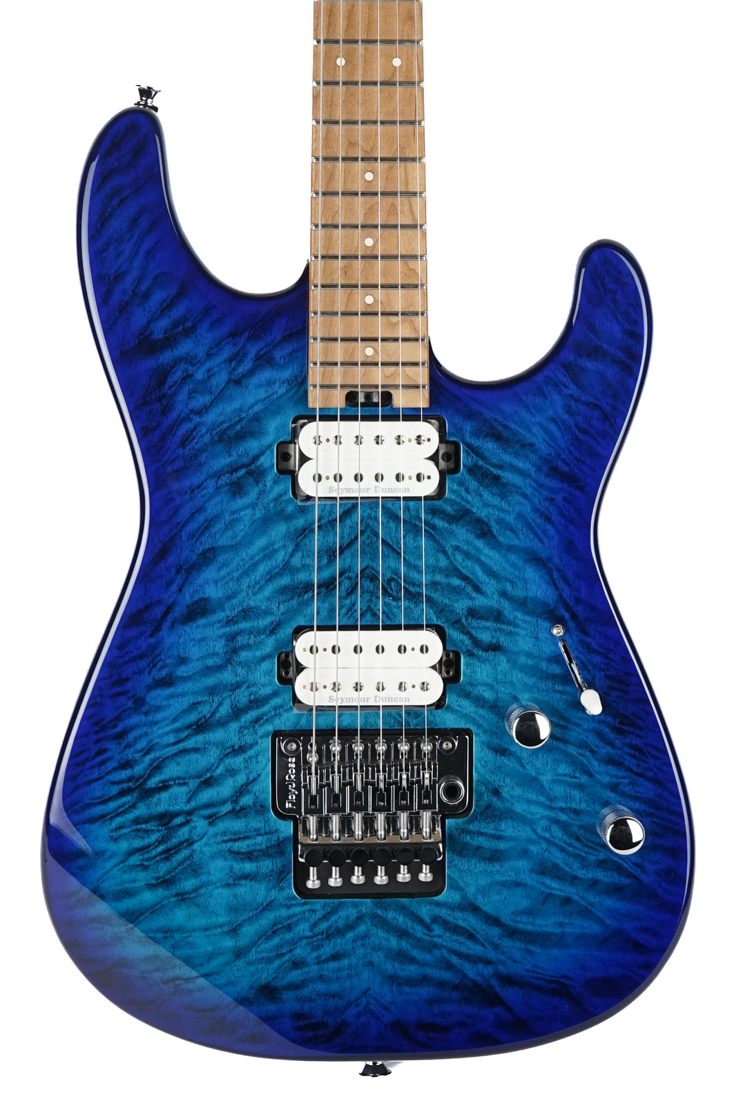 2025 Charvel Pro-Mod Plus San Dimas Style 1 HH FR CM Chlorine Burst