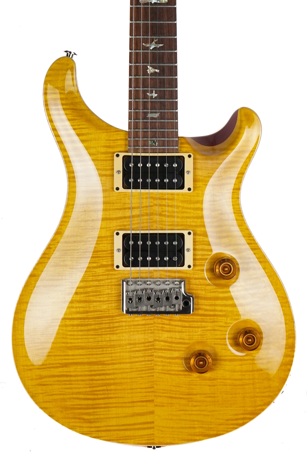 2002 PRS Custom 24 10 Top Vintage Yellow W/ Birds