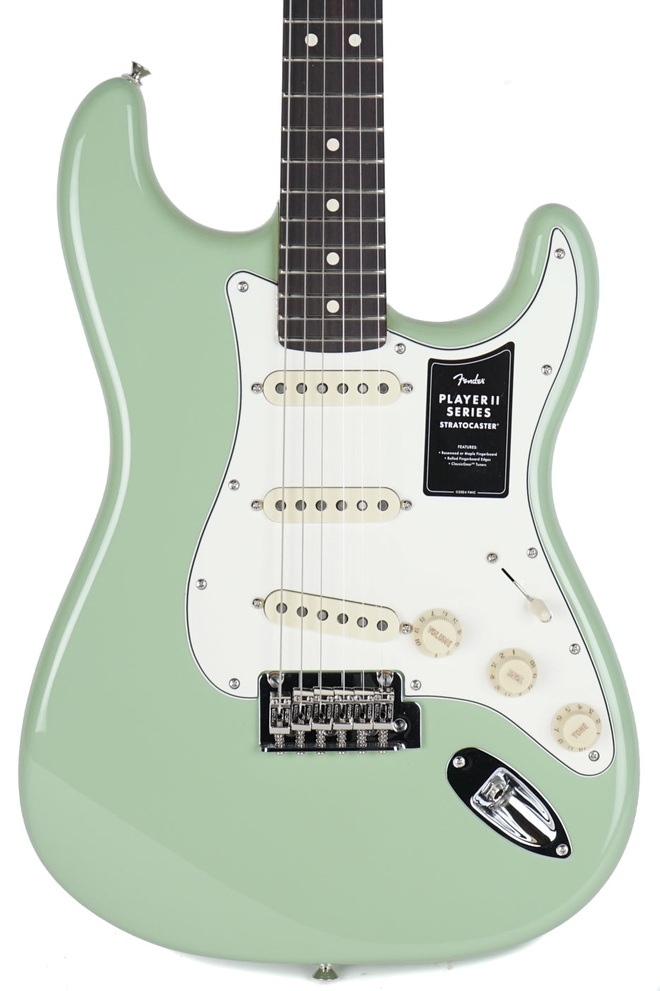 New Fender Player II Stratocaster, Rosewood Fingerboard, Birch Green