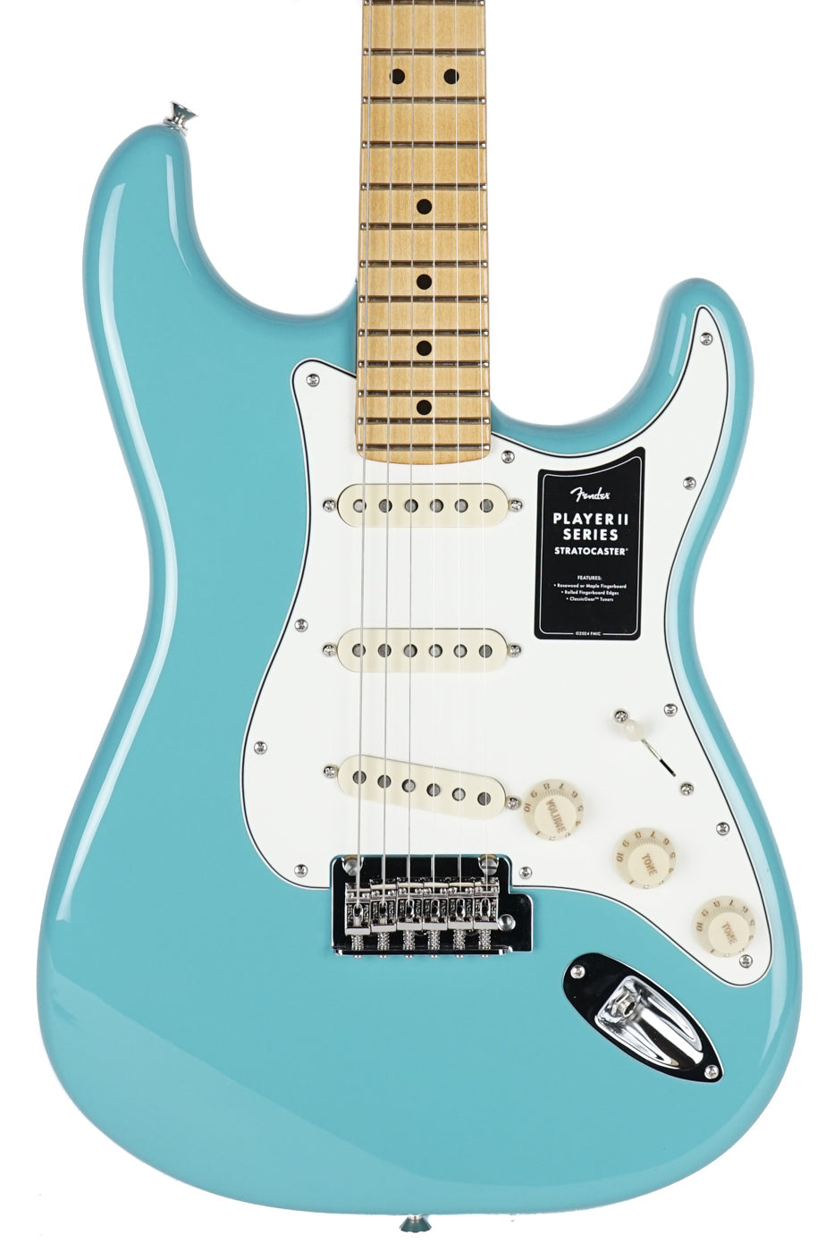 New Fender Player II Stratocaster Aquatone Blue