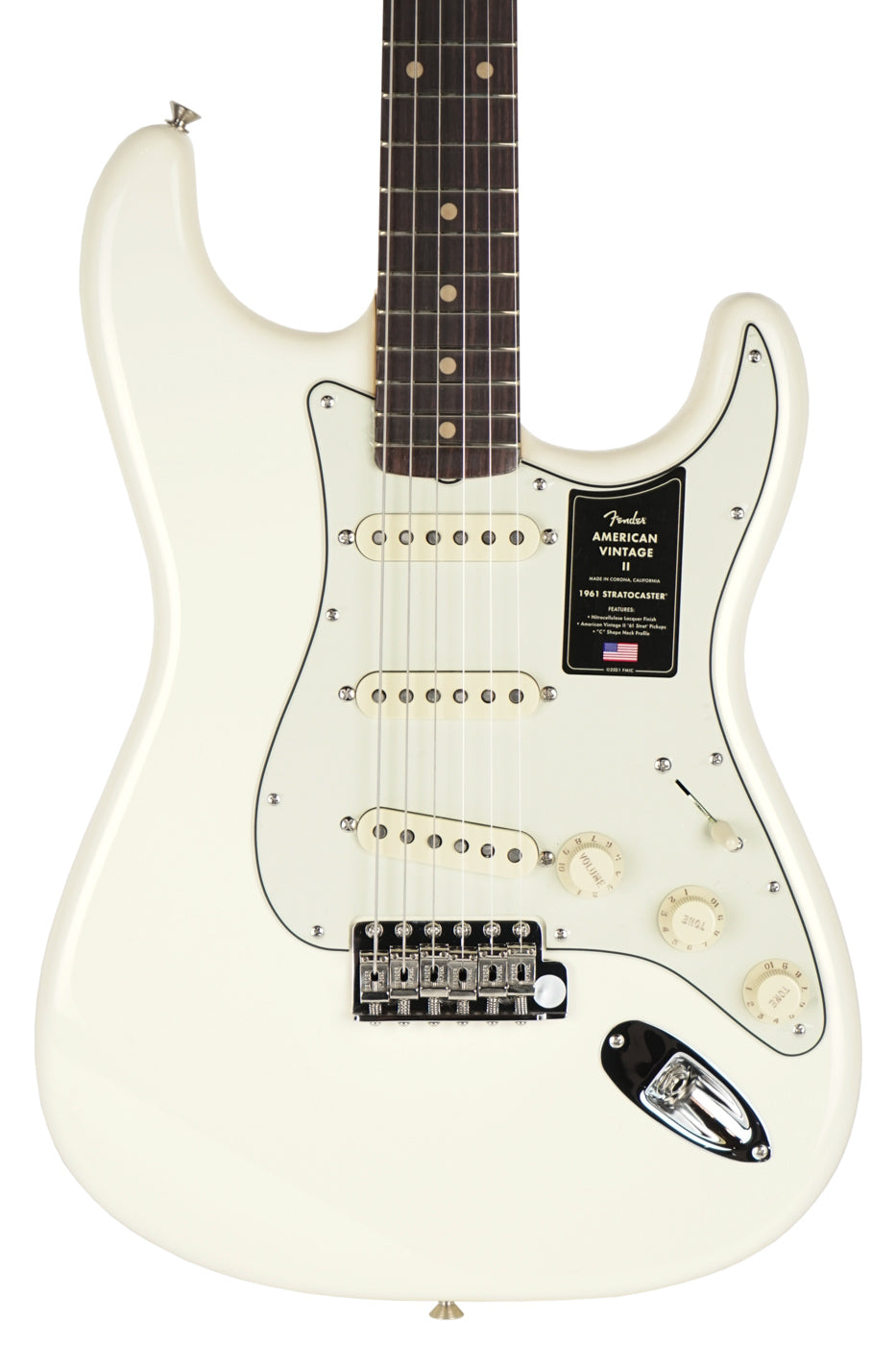 New Fender American Vintage II 1961 Stratocaster Olympic White