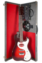 Load image into Gallery viewer, 1960's Silvertone 1457 Red Burst Guitar w/ Amp in Case
