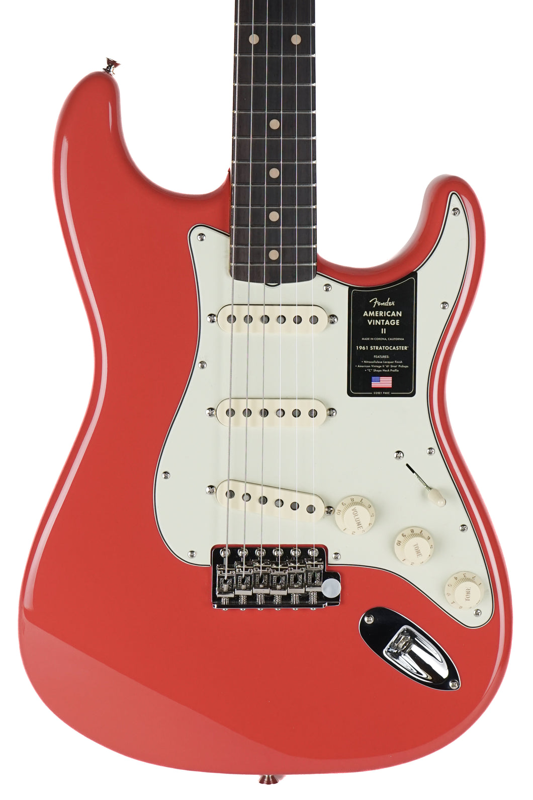 New Fender American Vintage II 1961 Stratocaster Fiesta Red