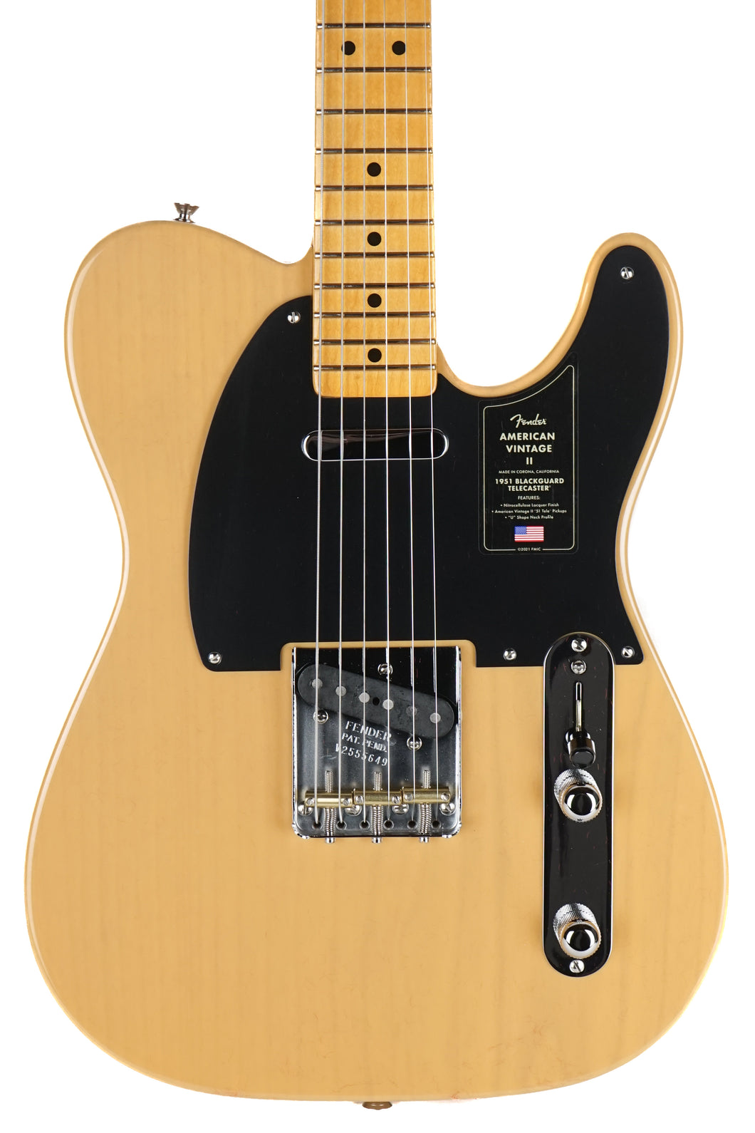 New Fender American Vintage II 1951 Telecaster Butterscotch Blonde