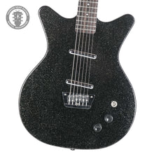 Load image into Gallery viewer, New Danelectro "One Off" '59 DC Baritone Black Metalflake W/ Faux Ostrich Binding
