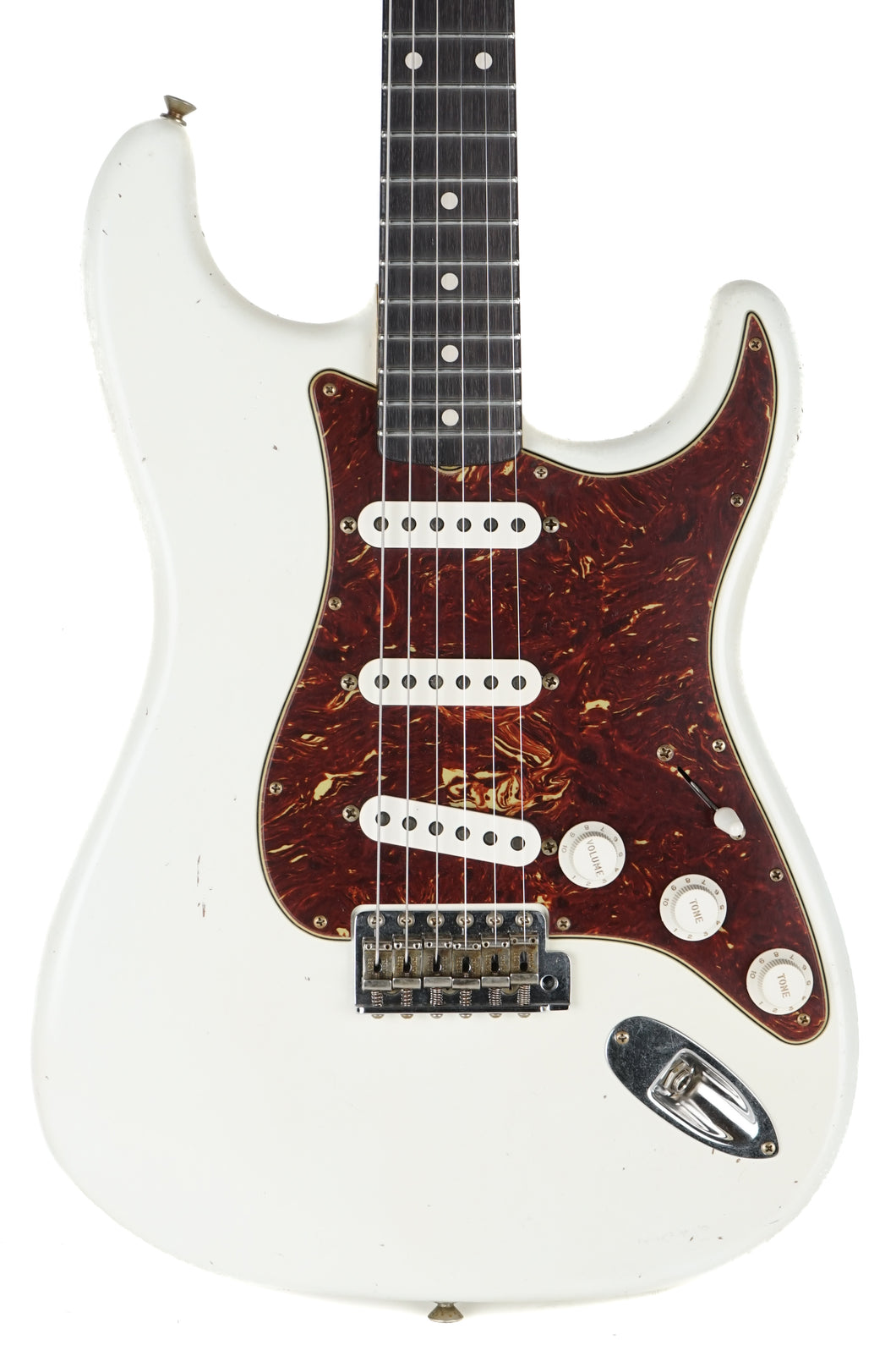 New Fender Custom Shop Dennis Galuszka Masterbuilt 60's Stratocaster Relic Aged Olympic White