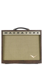 Load image into Gallery viewer, New Magnatone Starlite Reverb 10 Brown French Alligator Tolex / Gold Stripe Grill #8832
