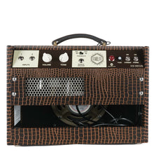Load image into Gallery viewer, New Magnatone Starlite Combo Brown French Alligator Tolex / Gold Stripe Grill #9013
