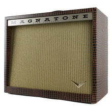 Load image into Gallery viewer, New Magnatone Twilighter Combo Brown French Alligator Tolex / Gold Stripe Grill
