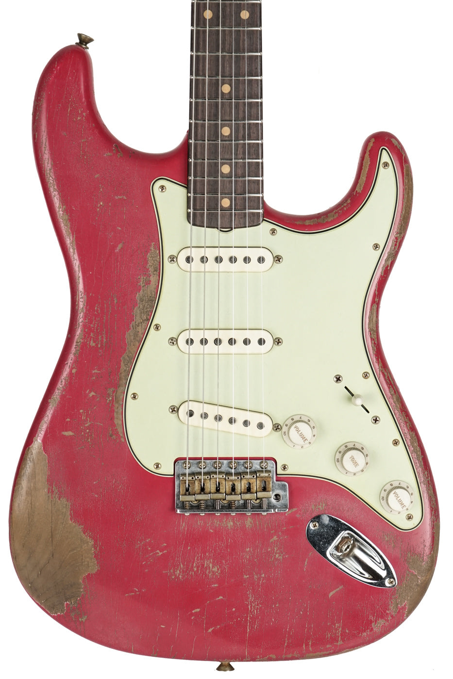 2023 Fender Custom '63 Stratocaster Relic Masterbuilt Greg Fessler Faded Dakota Red