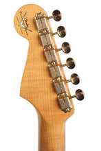 Load image into Gallery viewer, 2023 Fender Custom Shop &#39;62 Stratocaster Heavy Relic With Gold Closet Classic Hardware Aged Daphne Blue over 3-Color Sunburst
