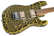 Load image into Gallery viewer, New Charvel Custom Shop San Dimas Floyd Rose 2H Graffiti Yellow Crackle
