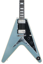 Load image into Gallery viewer, New Gibson Custom Shop Flying V Custom Murphy Lab Ultra Light TRG Stinger Aged Pelham Blue Made 2 Measure CS401807
