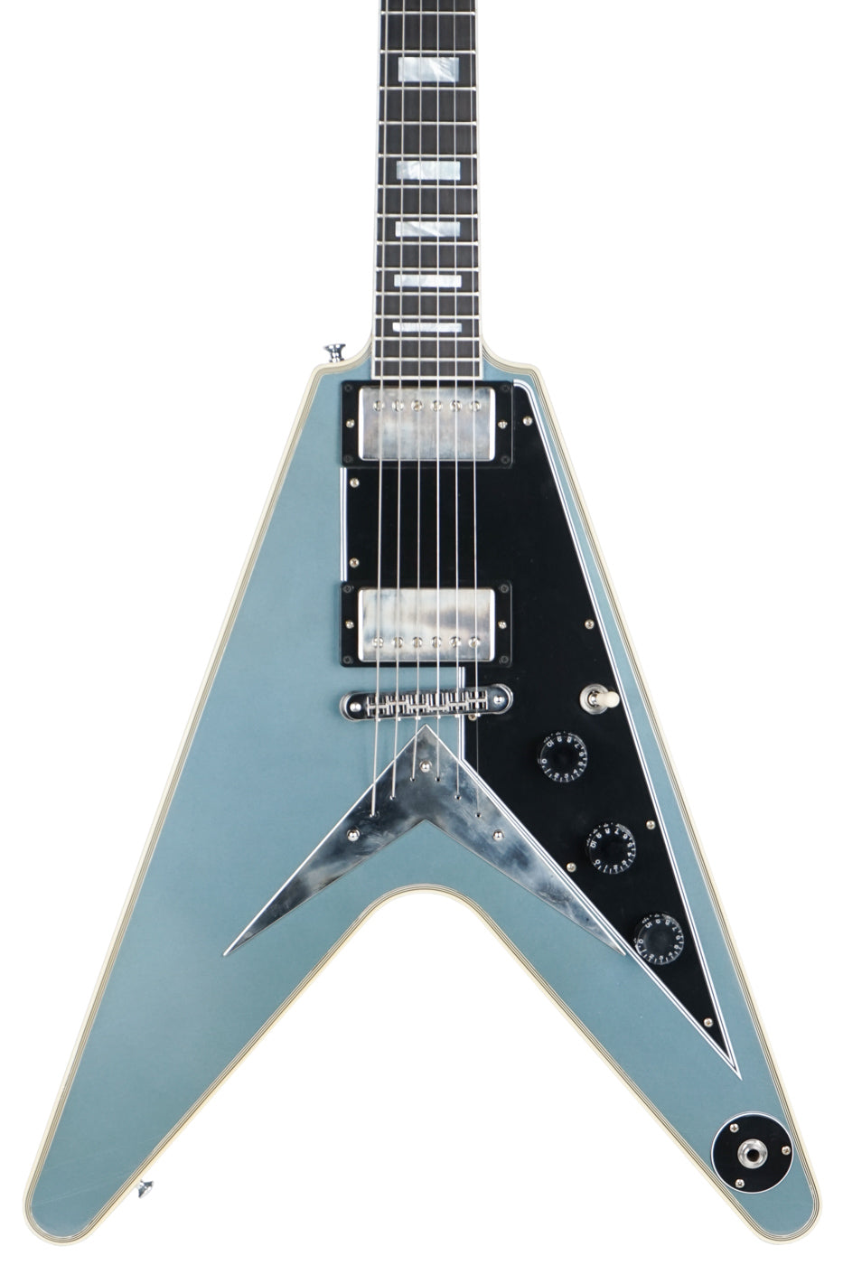 New Gibson Custom Shop Flying V Custom Murphy Lab Ultra Light TRG Stinger Aged Pelham Blue Made 2 Measure CS401807