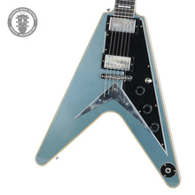 Load image into Gallery viewer, New Gibson Custom Shop Flying V Custom Murphy Lab Ultra Light TRG Stinger Aged Pelham Blue Made 2 Measure CS401807
