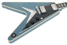 Load image into Gallery viewer, New Gibson Custom Shop Flying V Custom Murphy Lab Ultra Light TRG Stinger Aged Pelham Blue Made 2 Measure CS401807
