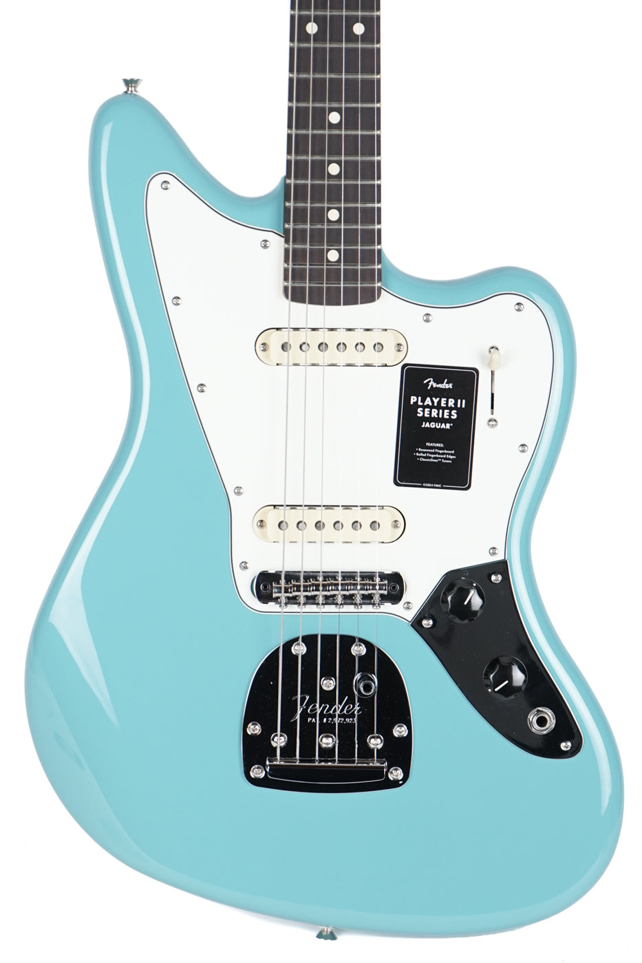 New Fender Player II Jaguar Aquatone Blue