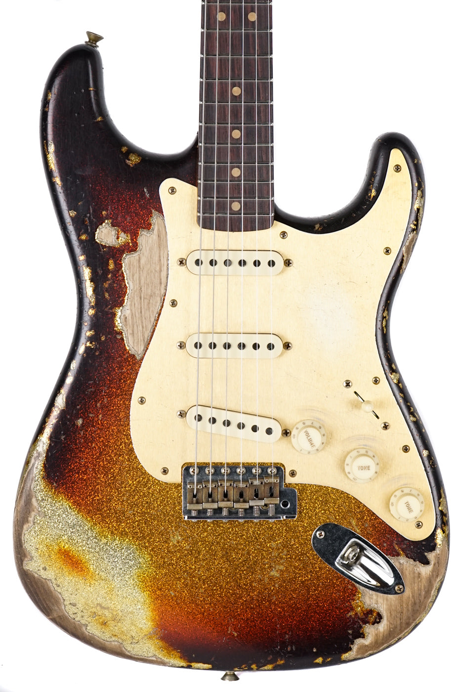 New Fender Custom Shop '63 Stratocaster Super Heavy Relic 3 Color Sunburst Sparkle