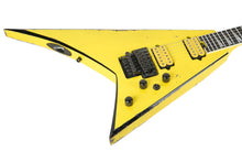 Load image into Gallery viewer, New Jackson Custom Shop Rhoads RR Nitro Relic Graffiti Yellow w/ Black Bevels FU Tone Upgrades
