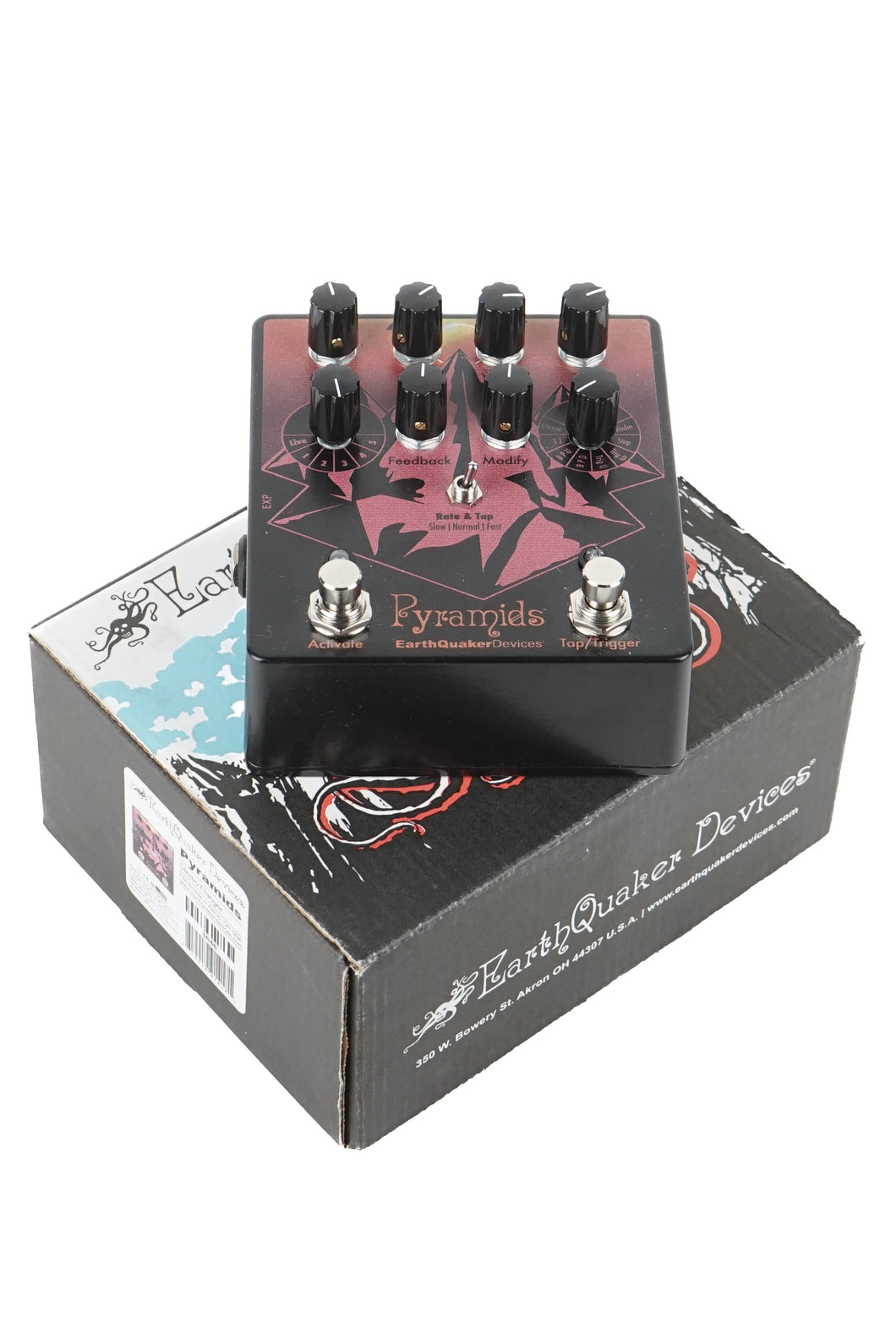 Used Earthquaker Devices Pyramids Stereo Flanger Limited Edition Solar Eclipse