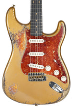 Load image into Gallery viewer, New Fender Custom Shop Levi Perry Masterbuilt &#39;62 Stratocaster Heavy Relic Aged Shoreline Gold Over Sunburst
