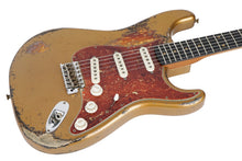 Load image into Gallery viewer, New Fender Custom Shop Levi Perry Masterbuilt &#39;62 Stratocaster Heavy Relic Aged Shoreline Gold Over Sunburst
