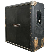 Load image into Gallery viewer, Vintage Hiwatt 4x12 Black Cloth Cabinet with G12M-70 White Label Celestions
