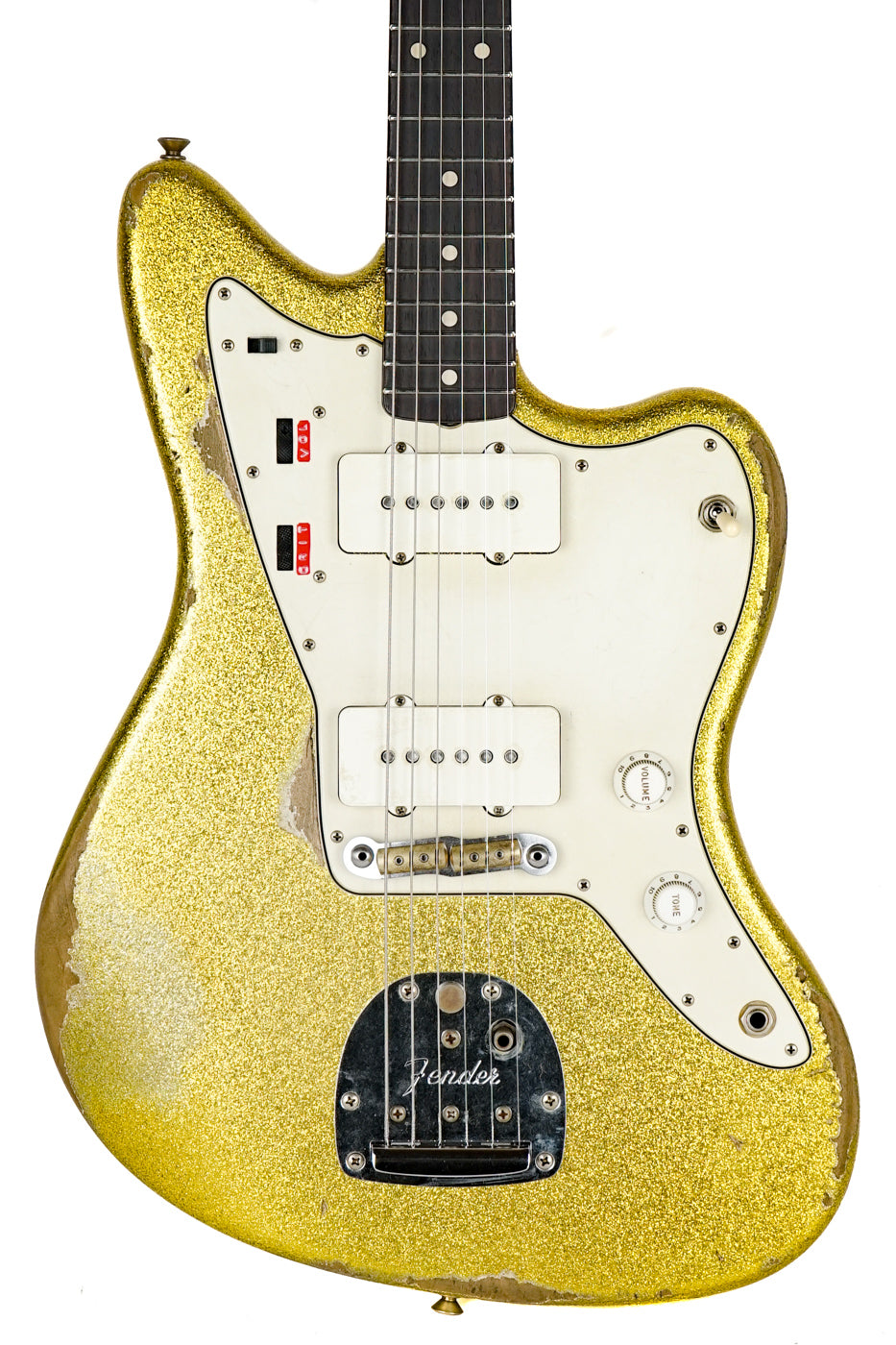 New Fender Custom Shop Levi Perry Masterbuilt '62 Jazzmaster Chartreuse Sparkle Heavy Relic