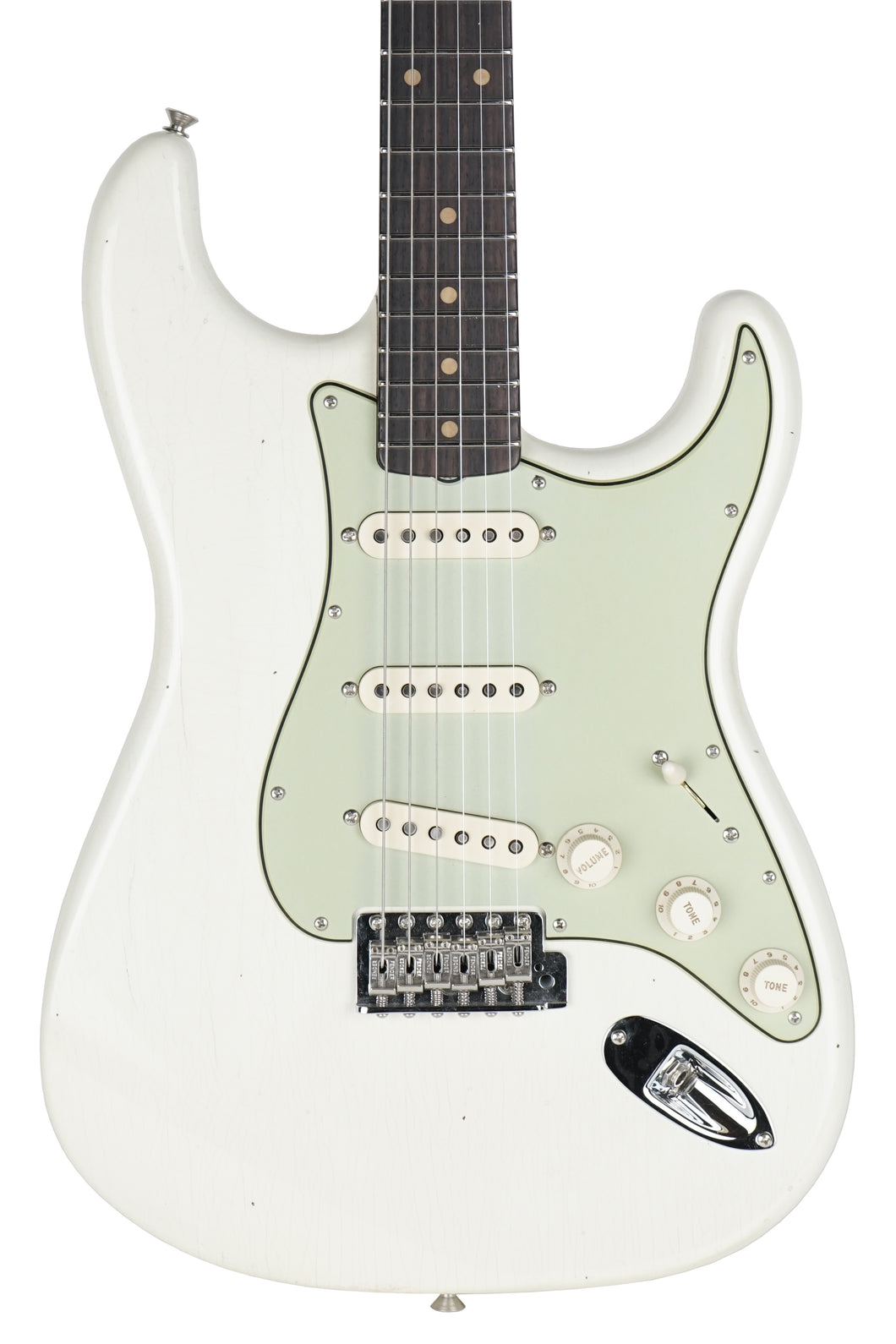 New Fender Custom Shop 1959 Thunder Road Stratocaster Journeyman Aged Olympic White 6 pounds 12 ounces
