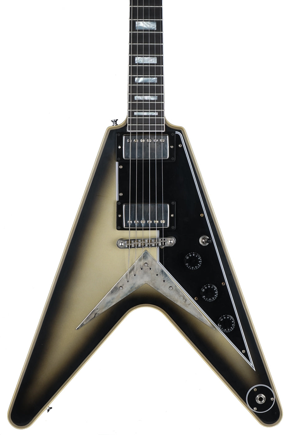 New Gibson Custom Shop Flying V Custom VOS TRG Stinger Antique Silverburst Made 2 Measure